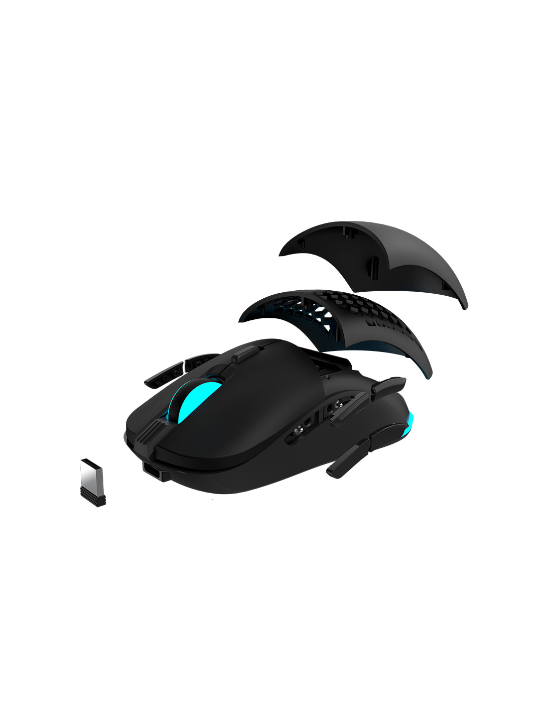 Newskill Mouse Da Gioco Rgb Senza Fili Arakne Elite Dpi