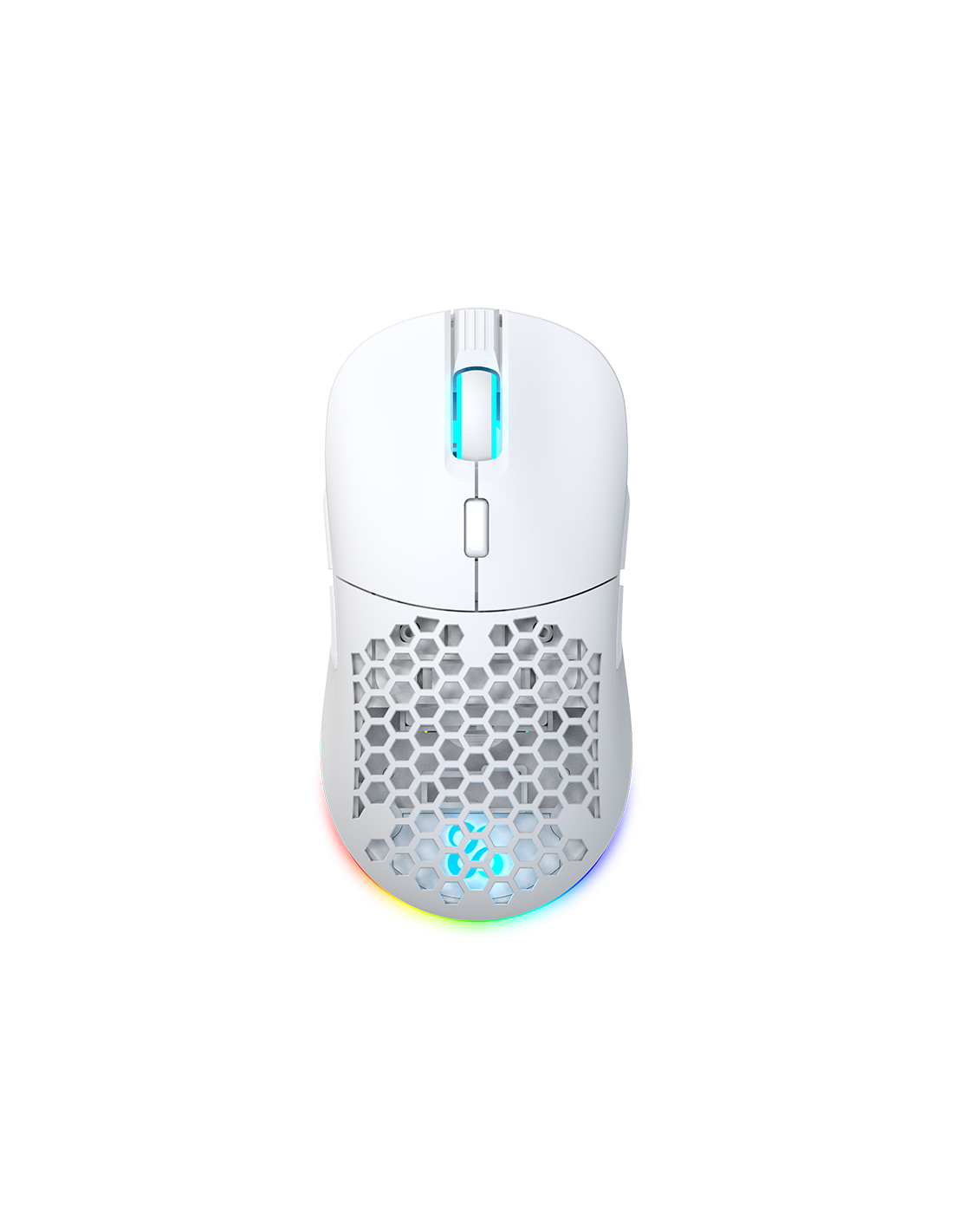 Newskill Mouse Da Gioco Senza Fili Rgb Professionale Arakne Elite Ivory