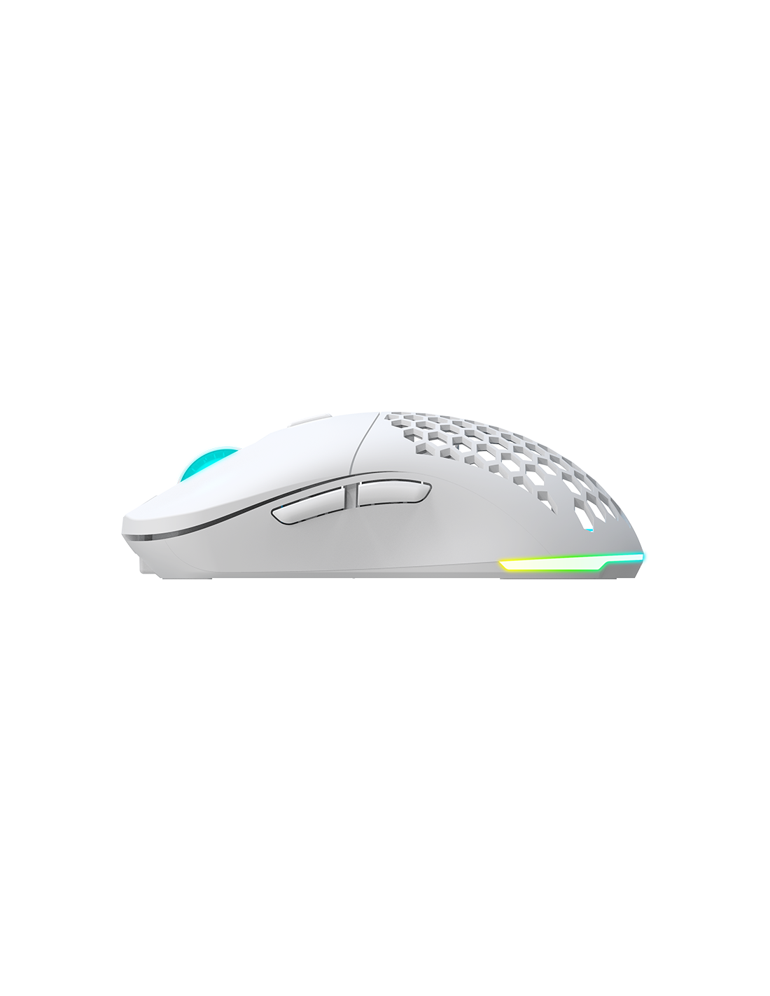 Newskill Mouse Da Gioco Senza Fili RGB Professionale Arakne Elite Ivory