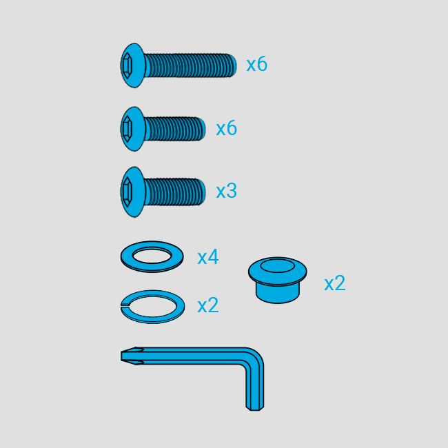 Repuesto - Kit de tornilleria Aryon