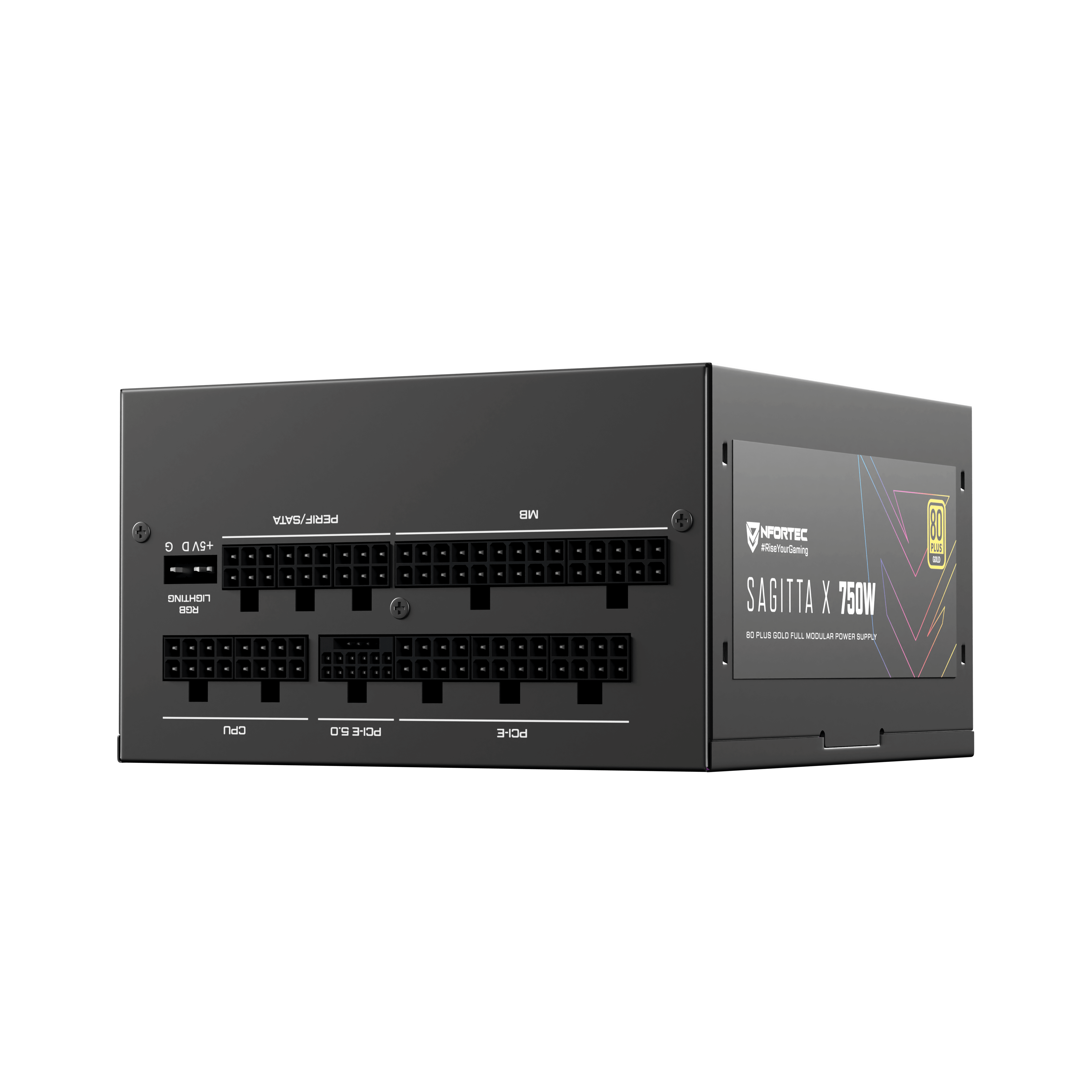 Nfortec Sagitta X 750W PCIE 5.0 80 Plus Gold Full Modular A-RGB - Reacondicionado