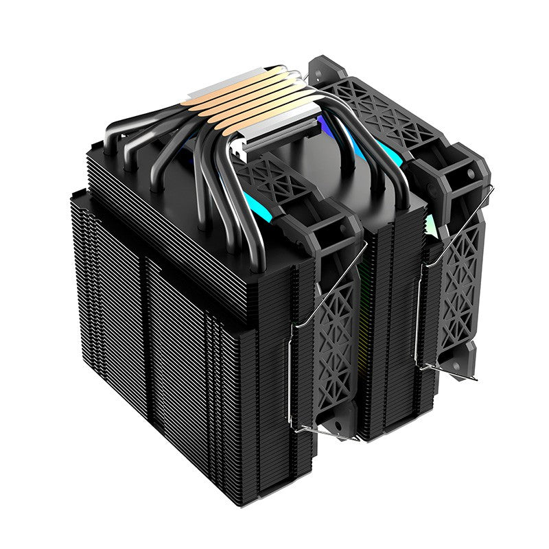 Nfortec Sculptor X Doble Torre 6 Pipes 2x120mm A-RGB PWM Negro - Reacondicionado