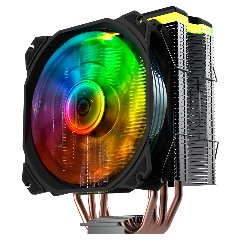 Nfortec CENTAURUS X Ventilador CPU 4 pipes 120mm A-RGB PWM Negro - Reacondicionado