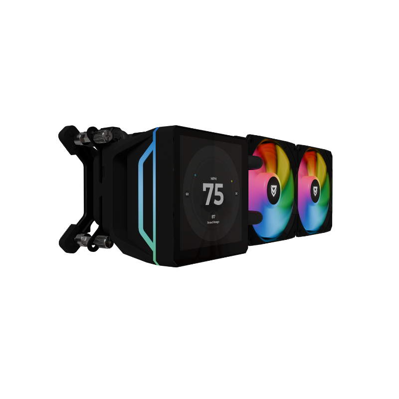 Nfortec Sedna Refrigeración Líquida LCD IPS 360 Black - Reacondicionado