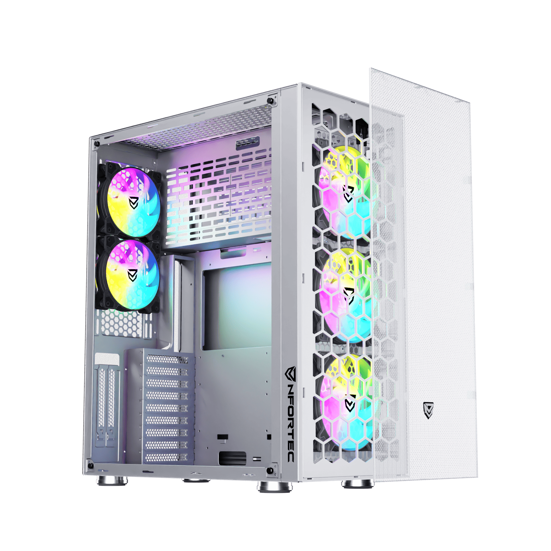 Nfortec Aqueronte White Torre Gaming ARGB - Reacondicionado