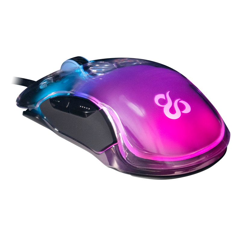 Newskill Lycan Ratón Gaming Transparente RGB 16000DPI - Reacondicionado