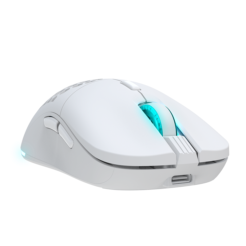 Newskill Arakne Elite Ivory Ratón RGB Profesional Gaming Wireless 16.000 DPI con Diseño Ambidiestro - Reacondicionado