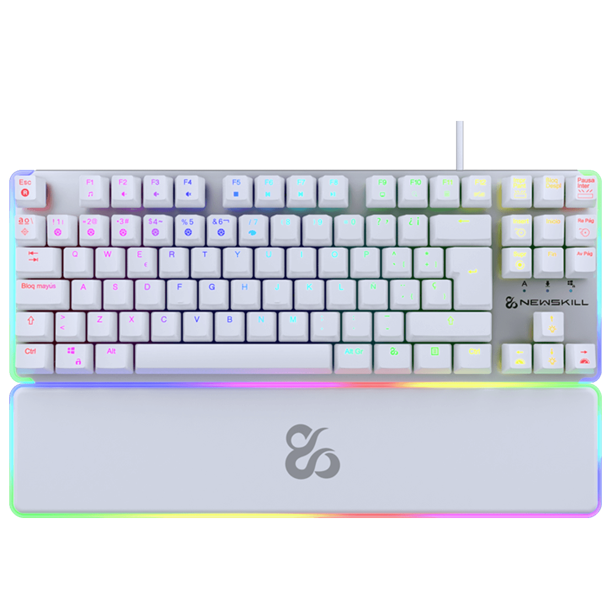 Gungnyr TKL Pro Ivory | Switch Red | Teclado Gaming Optomecánico - Reacondicionado