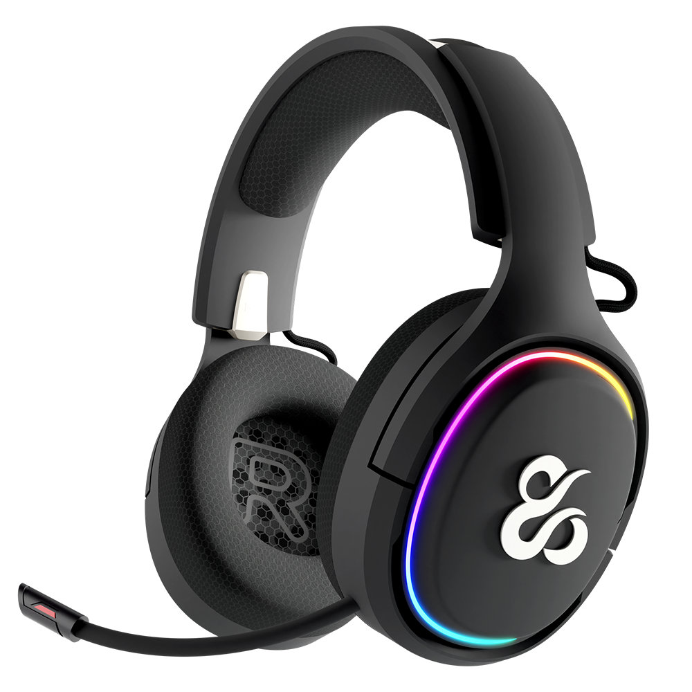 Newskill Aton Black | Auriculares Gaming Inalámbricos | 2.4Ghz | Bluetooth 5.0 - Reacondicionado