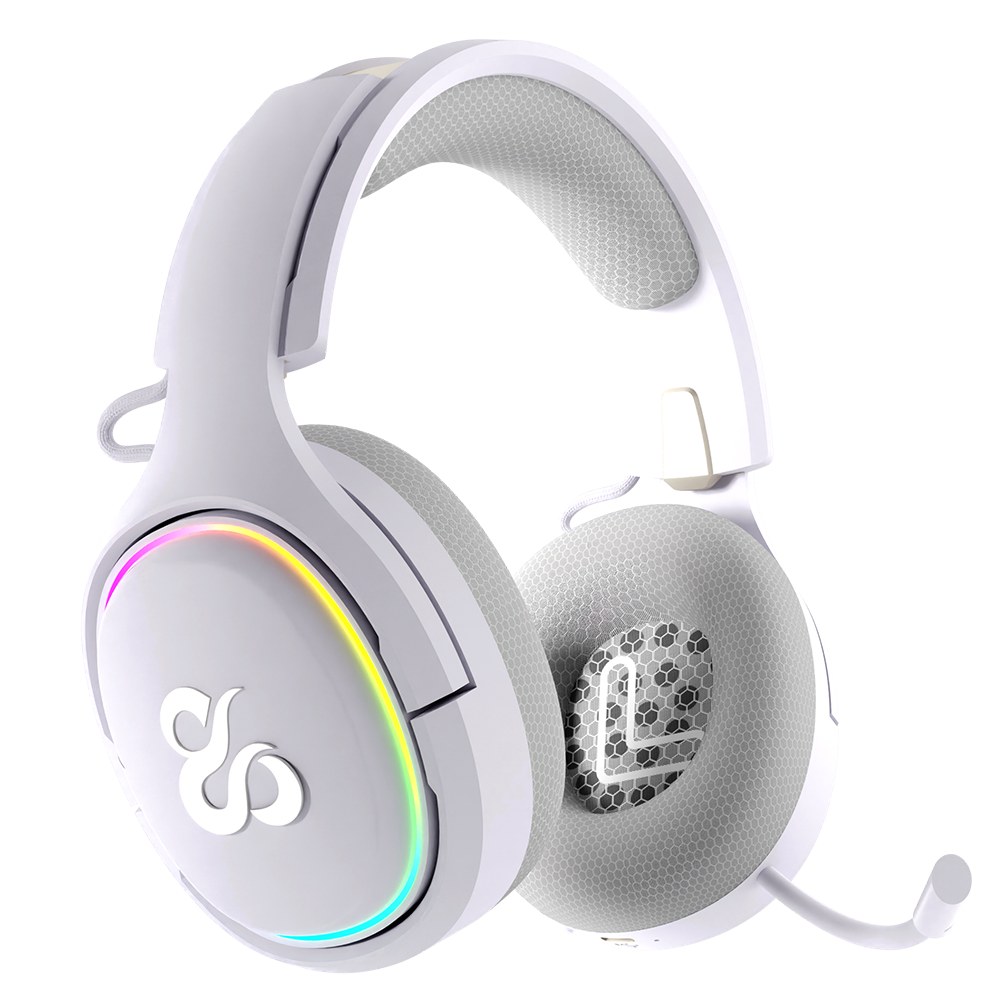 Newskill Aton Ivory | Auriculares Gaming Inalámbricos | 2.4Ghz | Bluetooth 5.0 - Reacondicionado