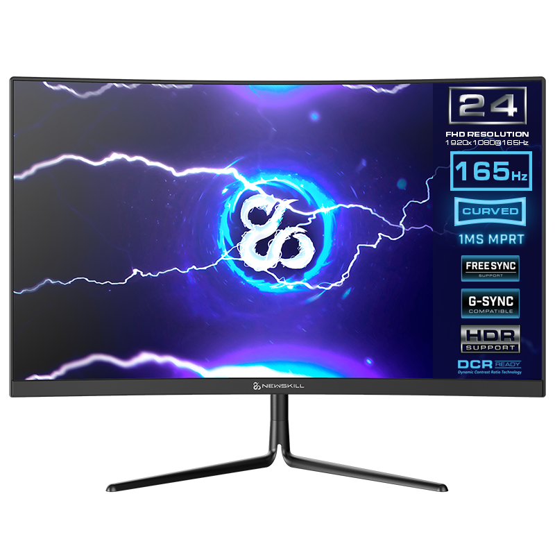 Icarus Monitor Gaming 23,6” FHD 165Hz Pantalla Curva R1500 - IC24VAF165 - Reacondicionado