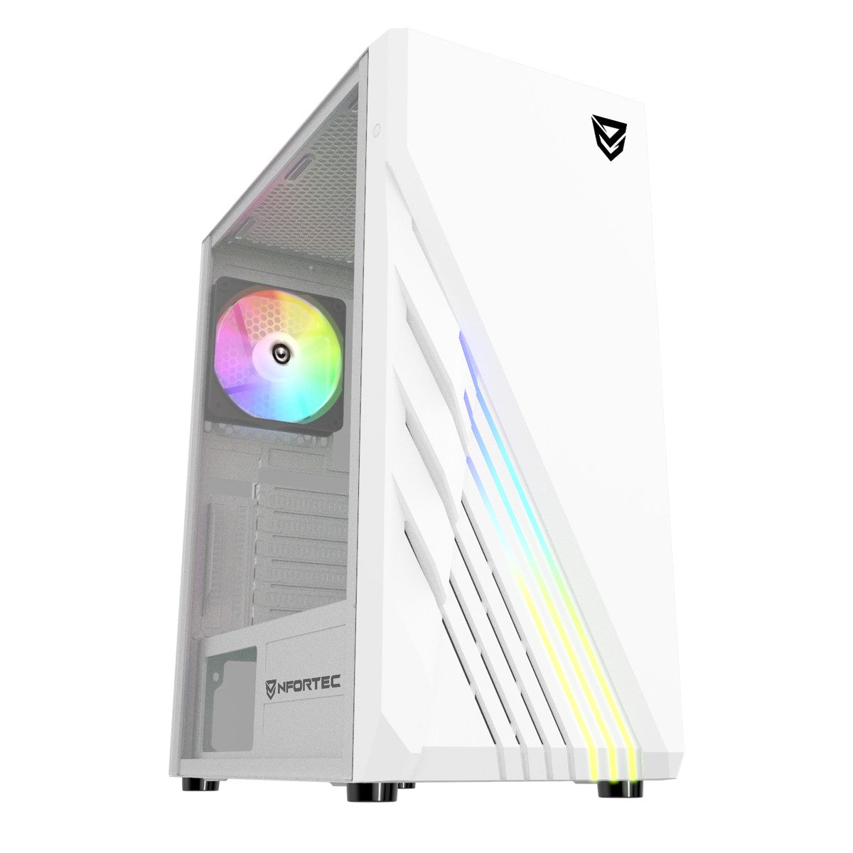 Nfortec Zetus White Torre Gaming ARGB - Reacondicionado