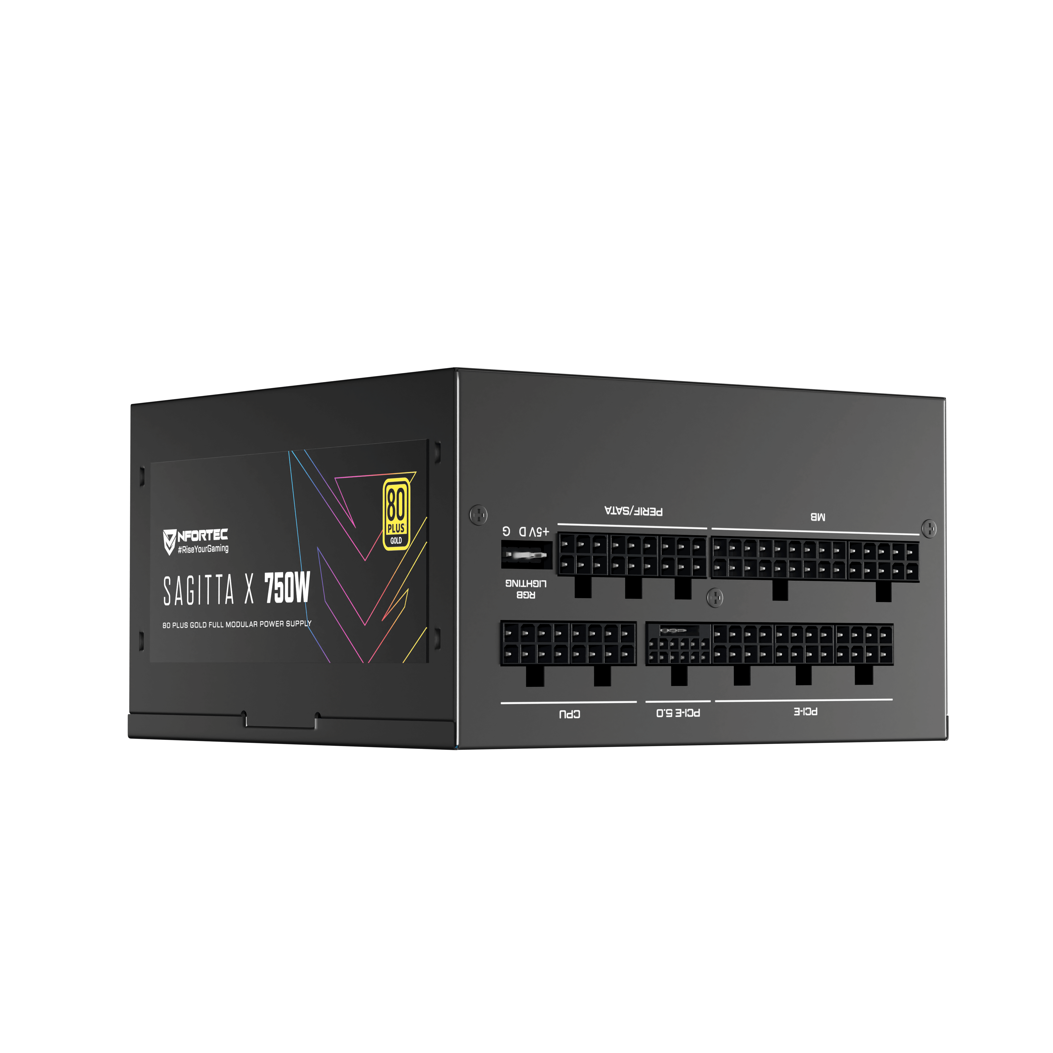 Nfortec Sagitta X 750W PCIE 5.0 80 Plus Gold Full Modular A-RGB - Reacondicionado