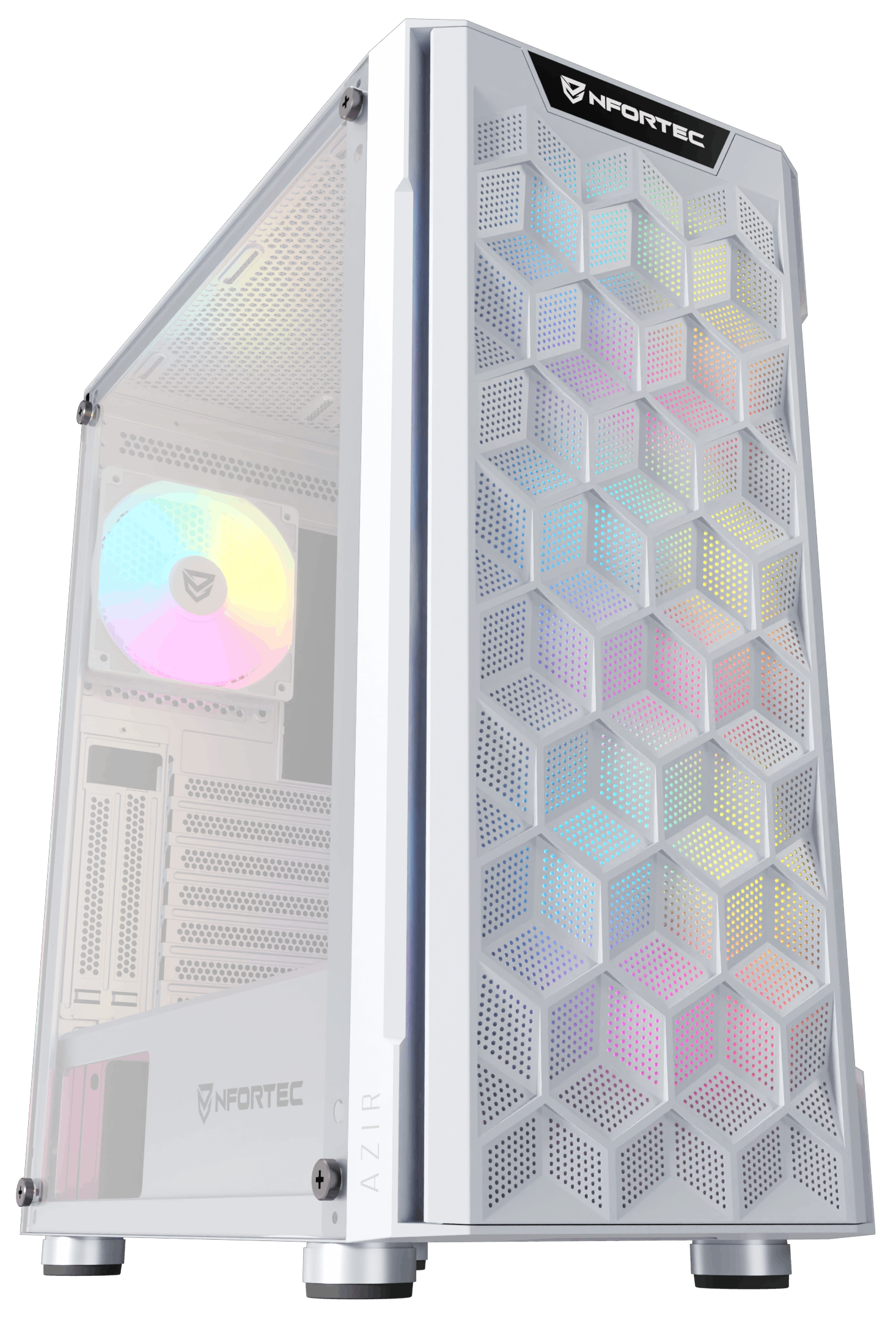 Nfortec Azir White Torre Gaming - Reacondicionado