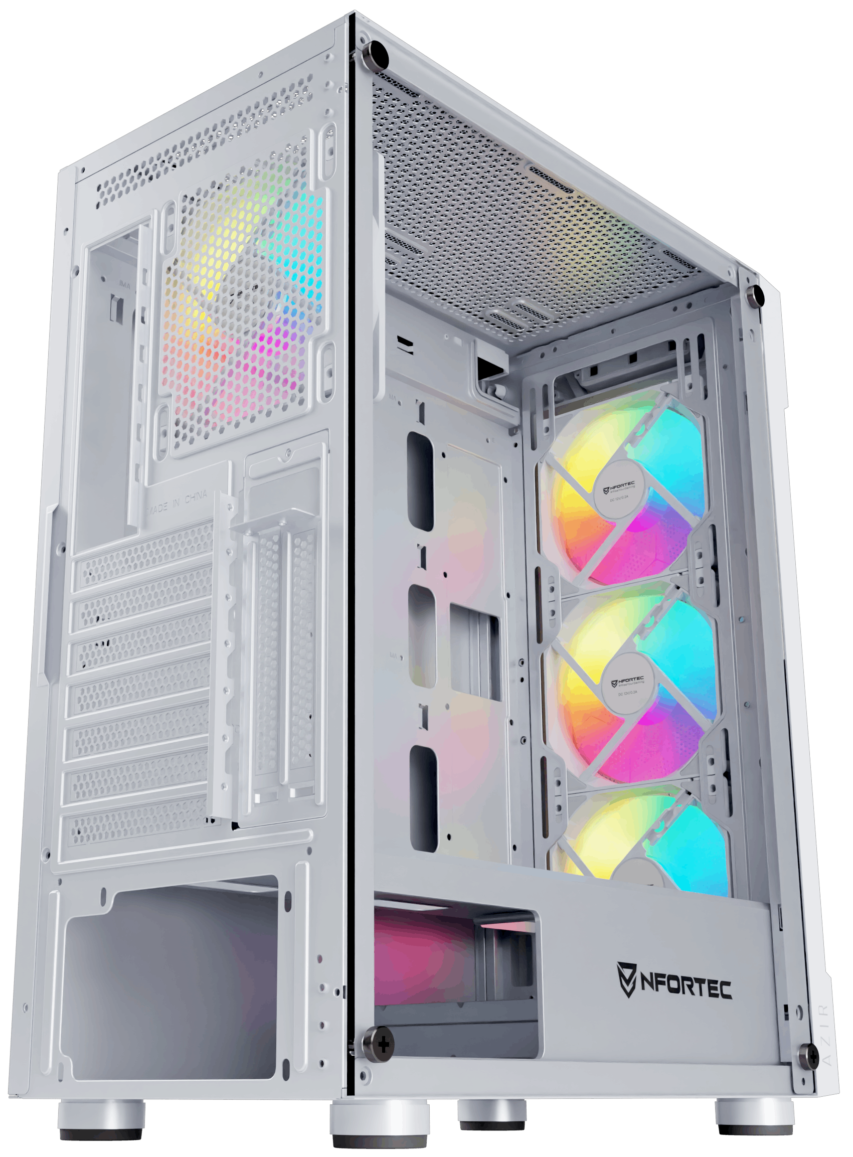 Nfortec Azir White Torre Gaming - Reacondicionado