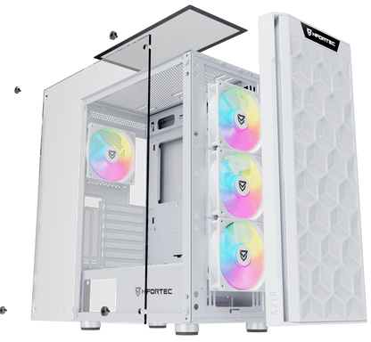 Nfortec Azir White Torre Gaming - Reacondicionado