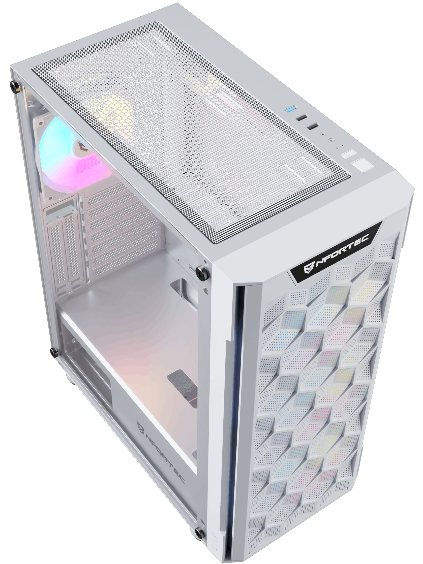 Nfortec Azir White Torre Gaming - Reacondicionado