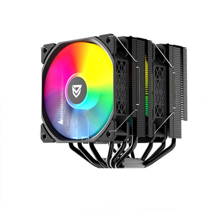 Nfortec Sculptor X Doble Torre 6 Pipes 2x120mm A-RGB PWM Negro - Reacondicionado