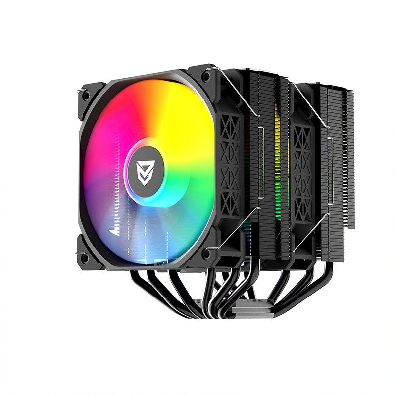 Nfortec Sculptor X Doble Torre 6 Pipes 2x120mm A-RGB PWM Negro - Reacondicionado