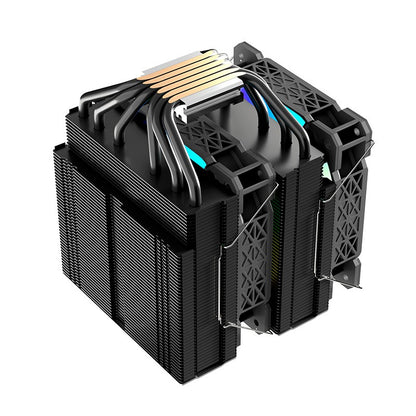 Nfortec Sculptor X Doble Torre 6 Pipes 2x120mm A-RGB PWM Negro - Reacondicionado