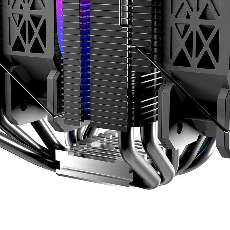 Nfortec Sculptor X Doble Torre 6 Pipes 2x120mm A-RGB PWM Negro - Reacondicionado