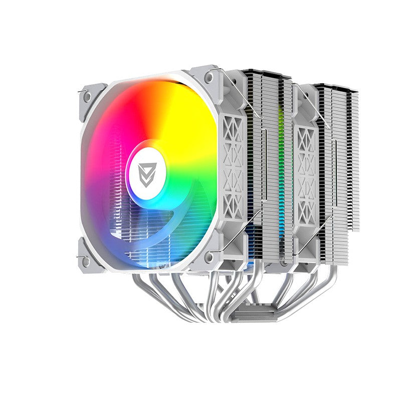 Nfortec Sculptor X Doble Torre 6 Pipes 2x120mm A-RGB PWM Blanco - Reacondicionado