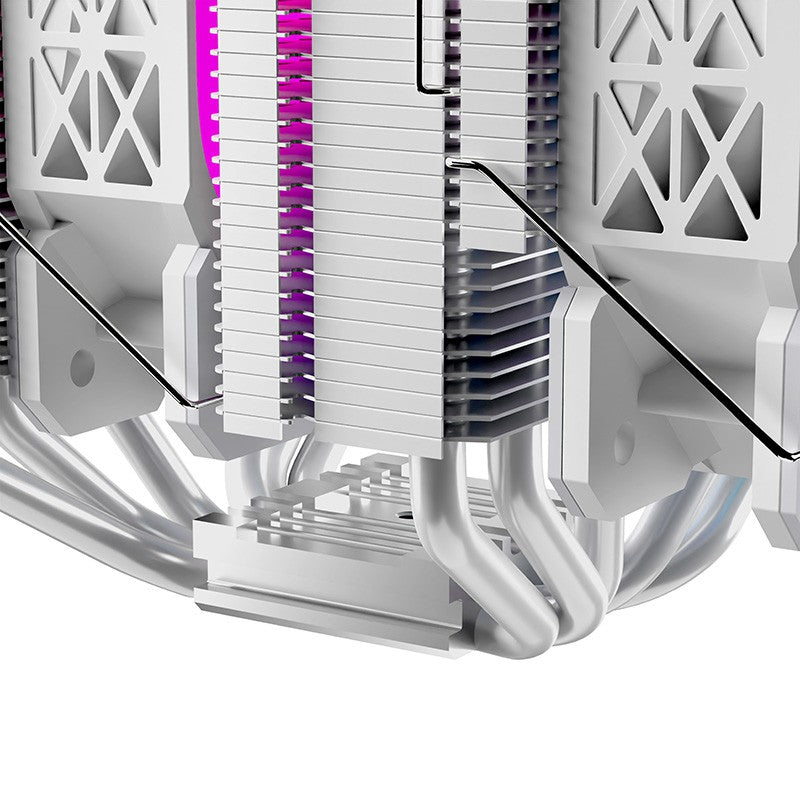Nfortec Sculptor X Doble Torre 6 Pipes 2x120mm A-RGB PWM Blanco - Reacondicionado