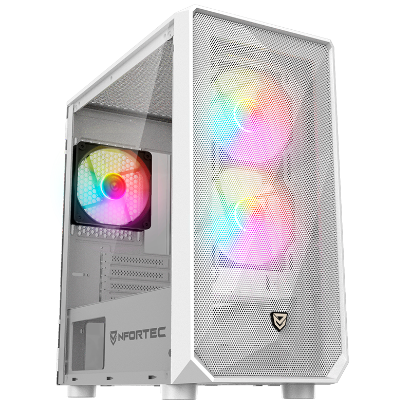 Nfortec DYS White Torre Gaming - Reacondicionado