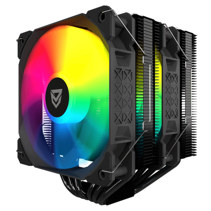 Nfortec Sculptor X2 A-RGB Disipador Negro  - REACONDICIONADO