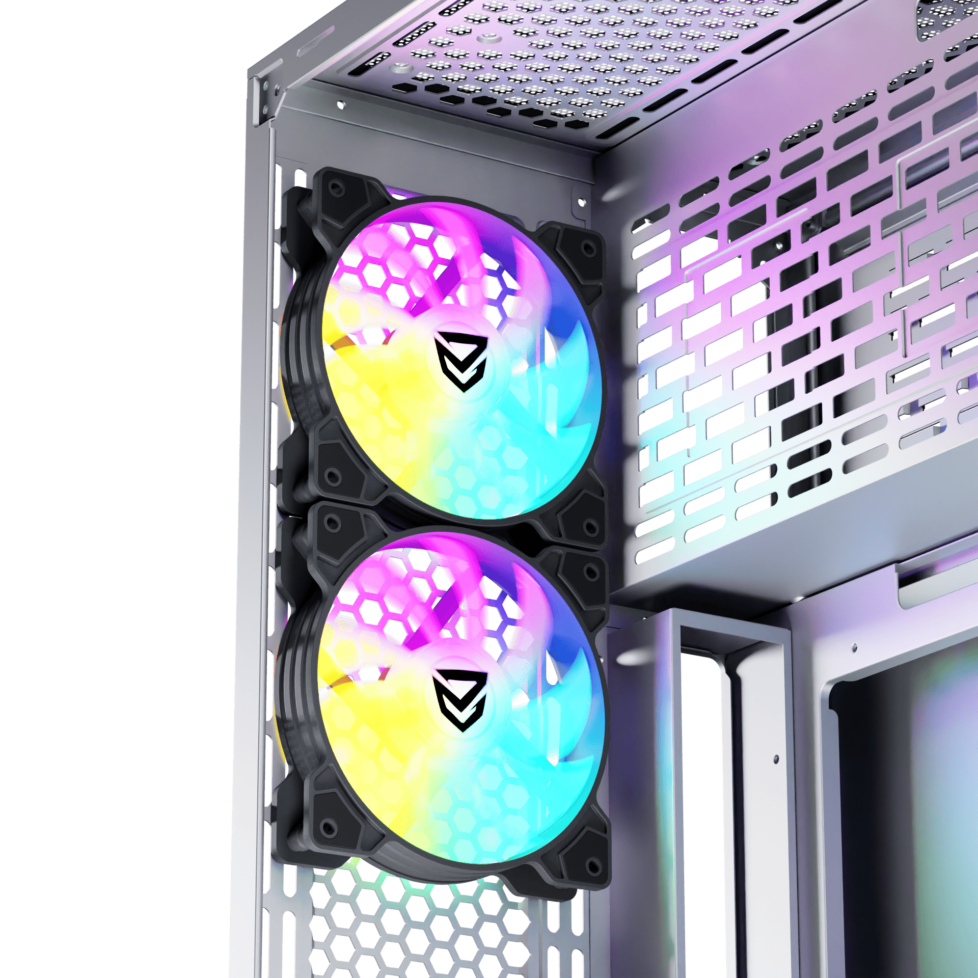 Nfortec Aqueronte White Torre Gaming ARGB - Reacondicionado