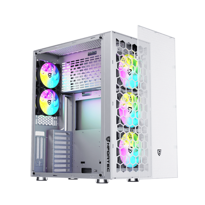 Nfortec Aqueronte White Torre Gaming ARGB - Reacondicionado