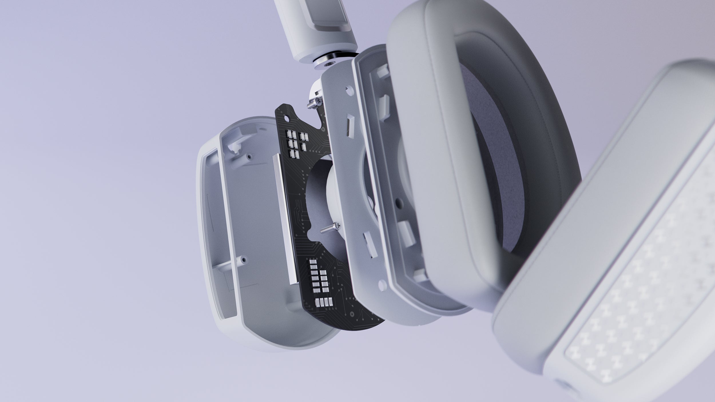 HYTE Eclipse HG10 Auriculares Inalámbricos 2.4 GHz, 30 Horas Autonomía, Forro de Piel, Plug and Play, Color Gris