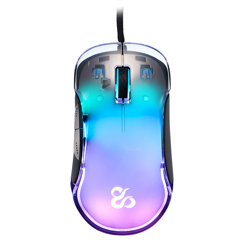 Newskill Lycan Ratón Gaming Transparente RGB 16000DPI - Reacondicionado