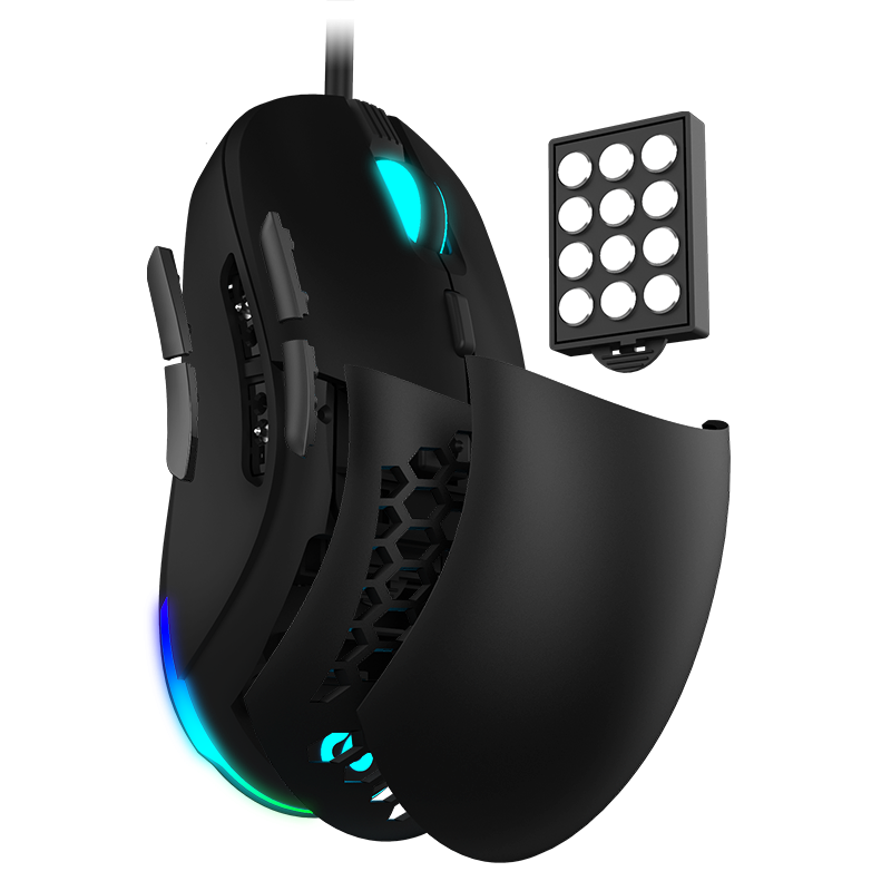 Newskill Arakne Tournament Ratón RGB Gaming 16.000 DPI  Peso Customizable - Reacondicionado