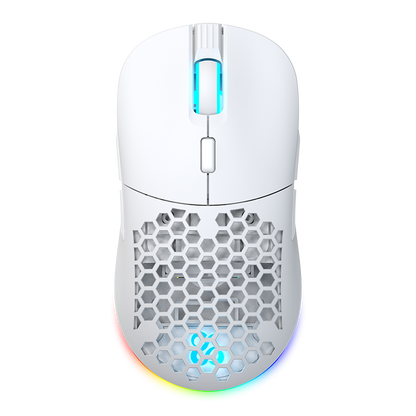 Newskill Arakne Elite Ivory Ratón RGB Profesional Gaming Wireless 16.000 DPI con Diseño Ambidiestro - Reacondicionado