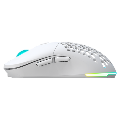 Newskill Arakne Elite Ivory Ratón RGB Profesional Gaming Wireless 16.000 DPI con Diseño Ambidiestro - Reacondicionado