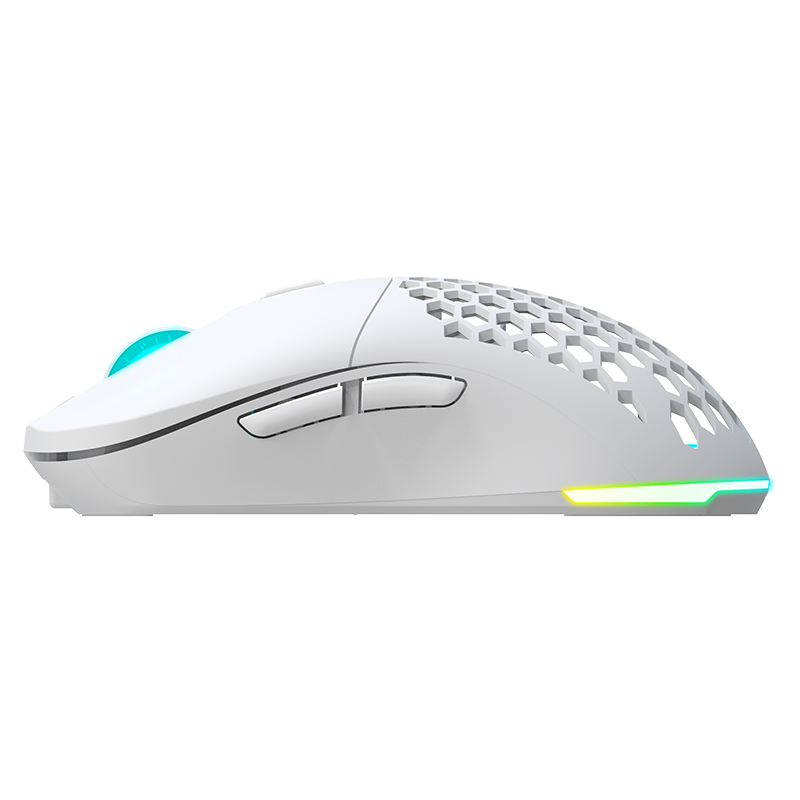 Newskill Arakne Elite Ivory Ratón RGB Profesional Gaming Wireless 16.000 DPI con Diseño Ambidiestro - Reacondicionado