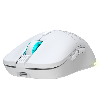 Newskill Arakne Elite Ivory Ratón RGB Profesional Gaming Wireless 16.000 DPI con Diseño Ambidiestro - Reacondicionado