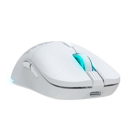 Newskill Arakne Elite Ivory Ratón RGB Profesional Gaming Wireless 16.000 DPI con Diseño Ambidiestro - Reacondicionado