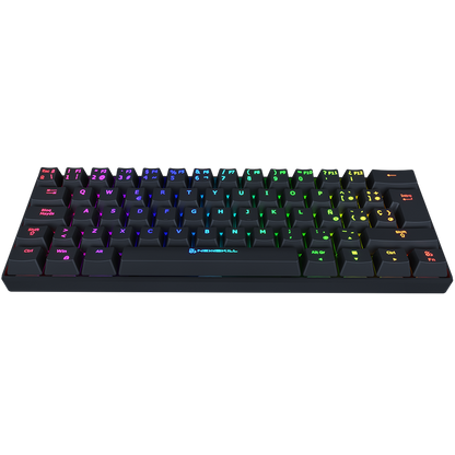 Newskill Pyros Negro | Teclado Mecánico Inalámbrico Gaming 60% Tipo de switch: Rojo - Reacondicionado