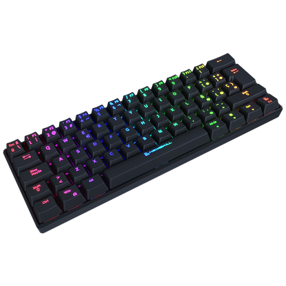 Newskill Pyros Negro | Teclado Mecánico Inalámbrico Gaming 60% Tipo de switch: Rojo - Reacondicionado