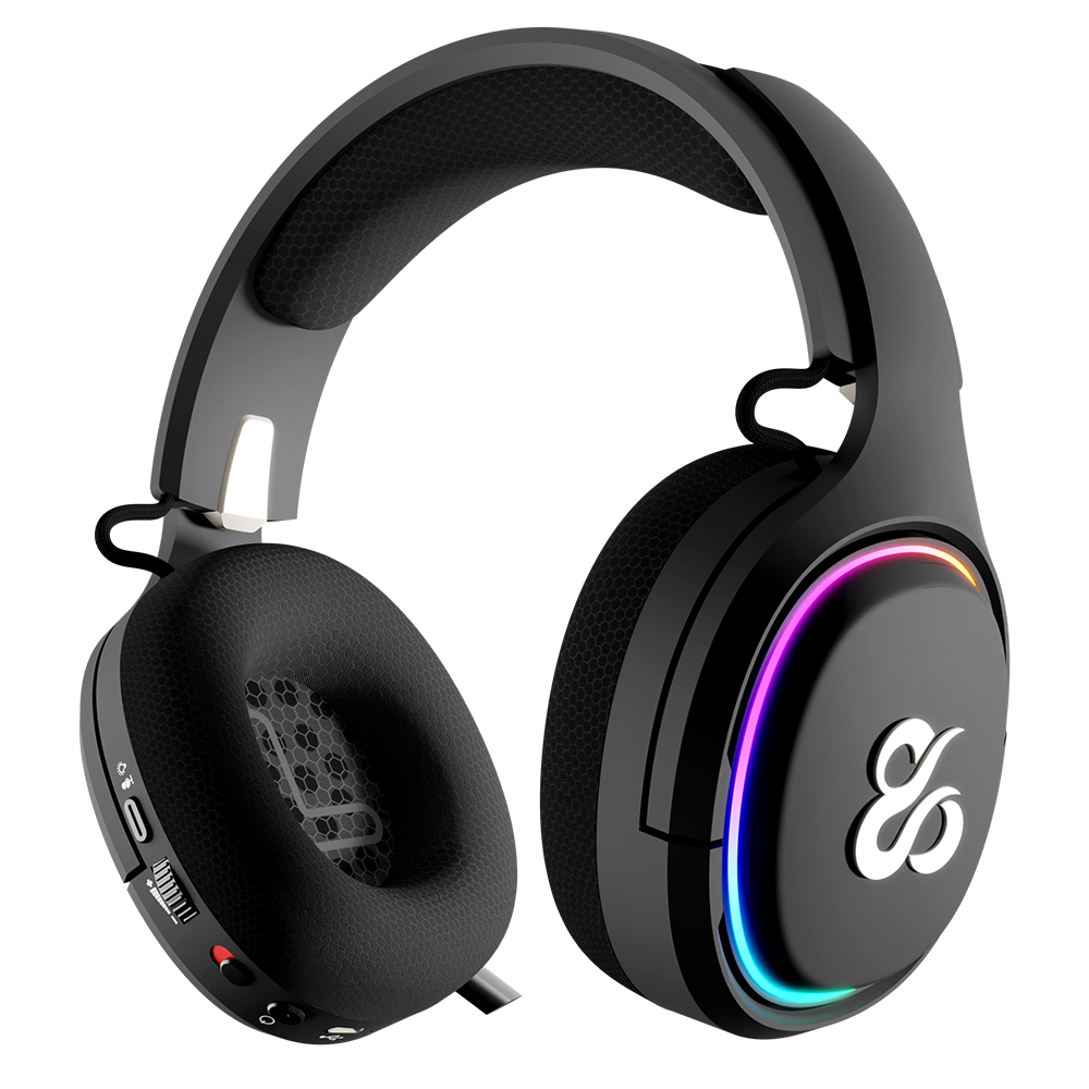 Newskill Aton Black | Auriculares Gaming Inalámbricos | 2.4Ghz | Bluetooth 5.0 - Reacondicionado