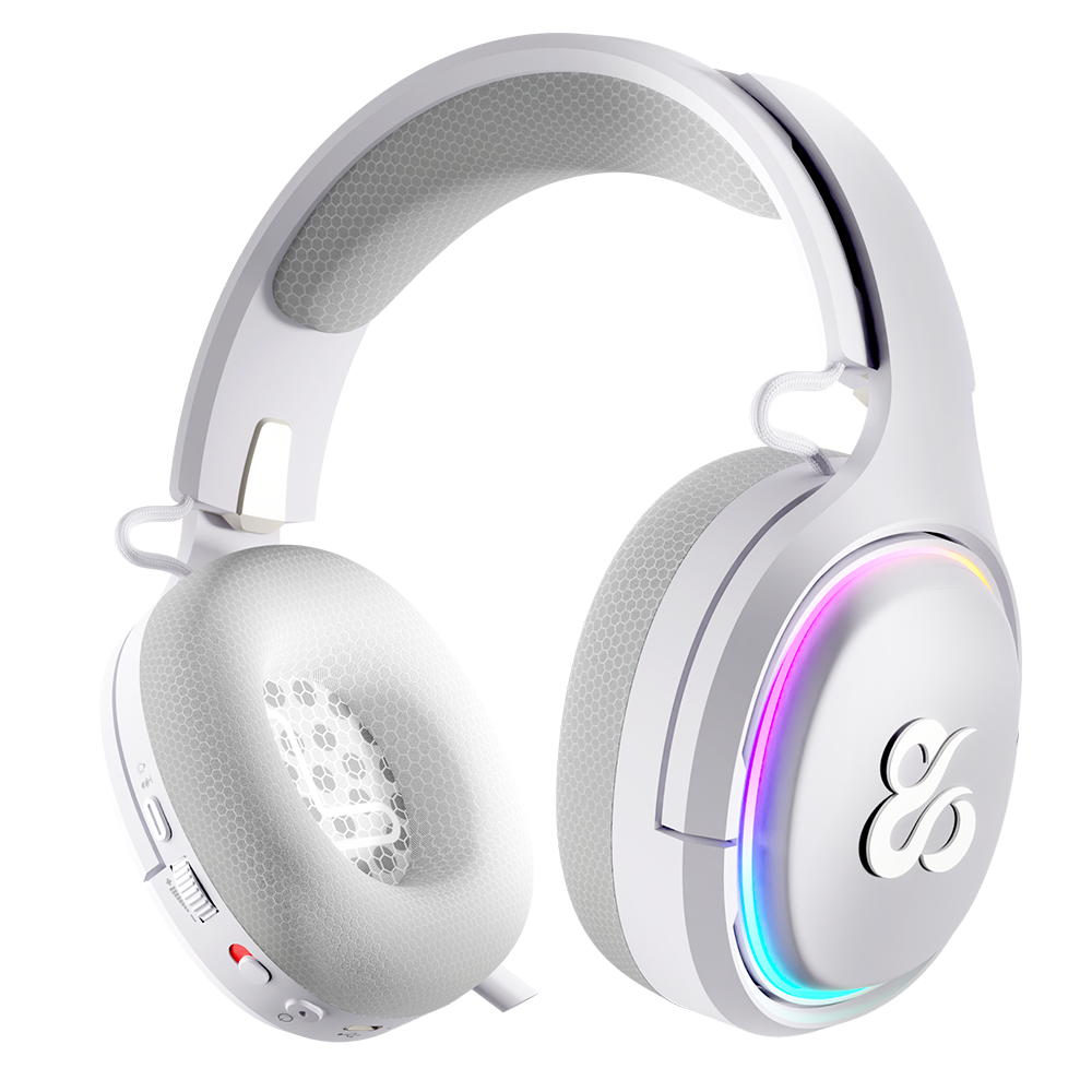 Newskill Aton Ivory | Auriculares Gaming Inalámbricos | 2.4Ghz | Bluetooth 5.0 - Reacondicionado