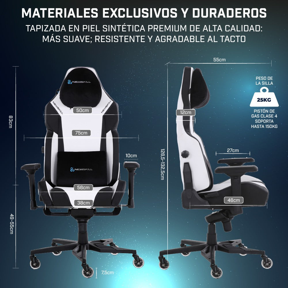 Banshee Silla Gaming Color: Blanco - Reacondicionado