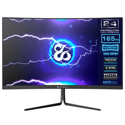 Icarus Monitor Gaming 23,6” FHD 165Hz Pantalla Curva R1500 - IC24VAF165 - Reacondicionado