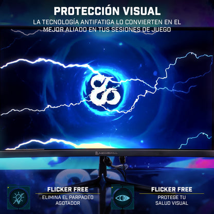 Icarus Monitor Gaming 23,6” FHD 165Hz Pantalla Curva R1500 - IC24VAF165 - Reacondicionado