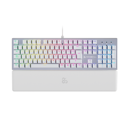 Newskill Serike V2 Blanco | Switch Red Hotswap | Teclado Mecánico Gaming - Reacondicionado