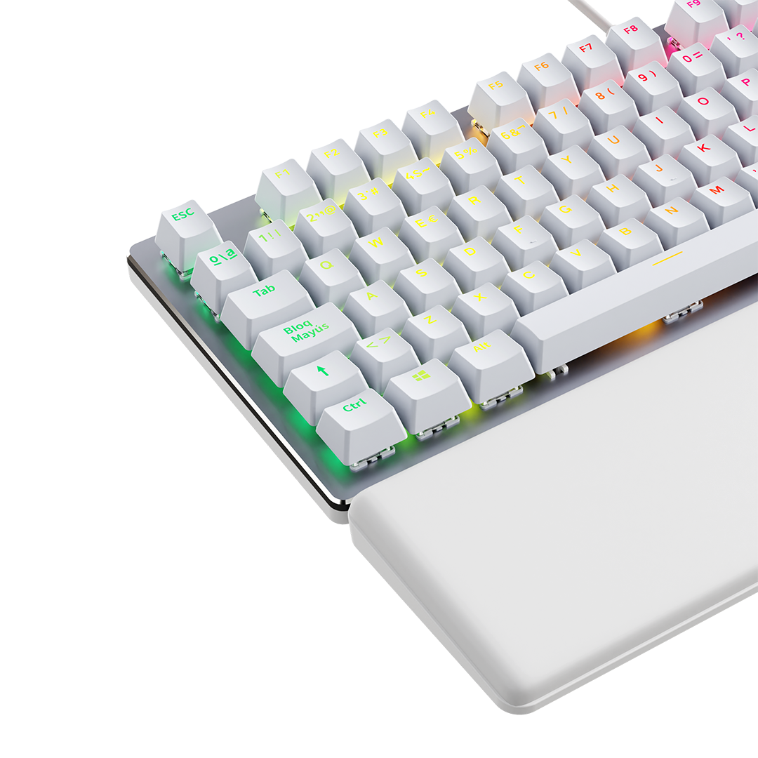 Newskill Serike V2 Blanco | Switch Red Hotswap | Teclado Mecánico Gaming - Reacondicionado