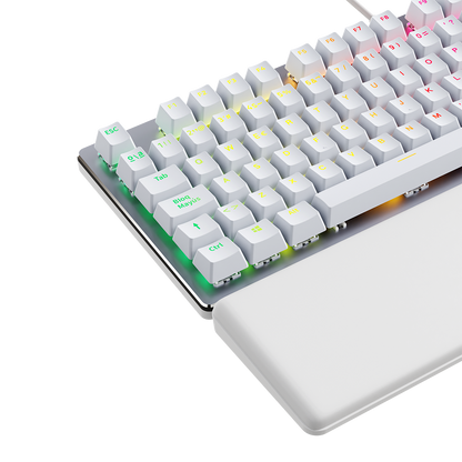 Newskill Serike V2 Blanco | Switch Red Hotswap | Teclado Mecánico Gaming - Reacondicionado