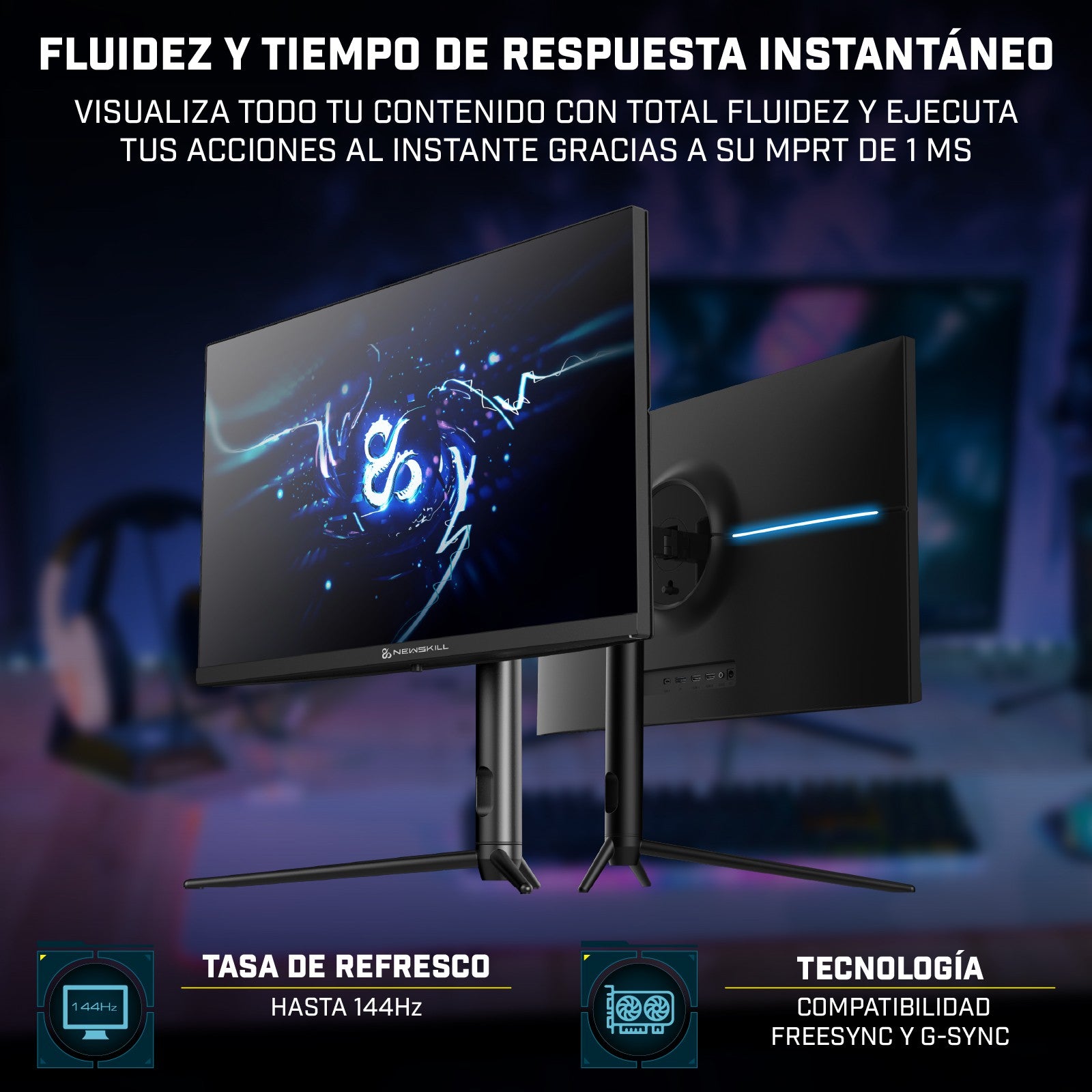 Newskill Icarus Monitor Gaming 27" 4K 144Hz - IC27I4K144 - Reacondicionado